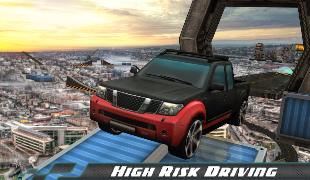 Ultimate 3D Ramp Car Racing Ga - Gameplay image of android game