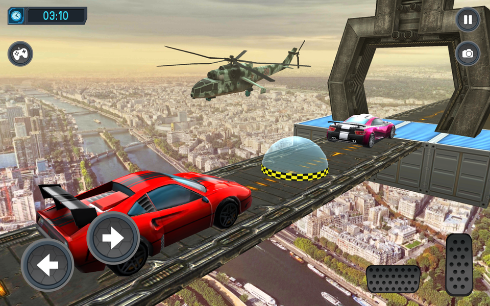 Ultimate 3D Ramp Car Racing Ga - Gameplay image of android game