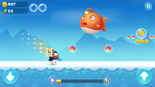 Super Penguin Run - Gameplay image of android game
