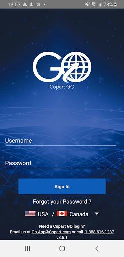 Copart GO - Image screenshot of android app