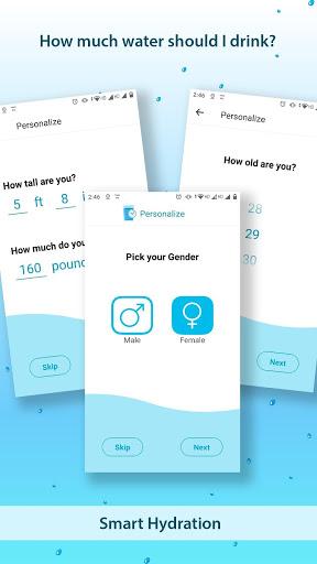 Smart Hydration - Image screenshot of android app