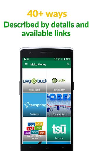 40+ easy ways to make money - Image screenshot of android app