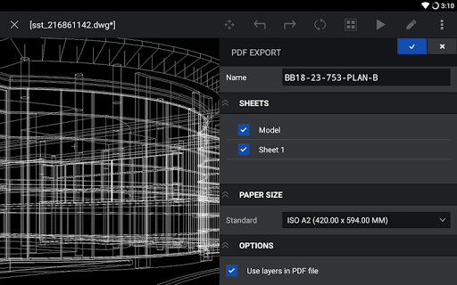 CorelCAD Mobile - .DWG CAD - عکس برنامه موبایلی اندروید