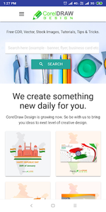 CorelDraw Design : Free CDR templates - Image screenshot of android app