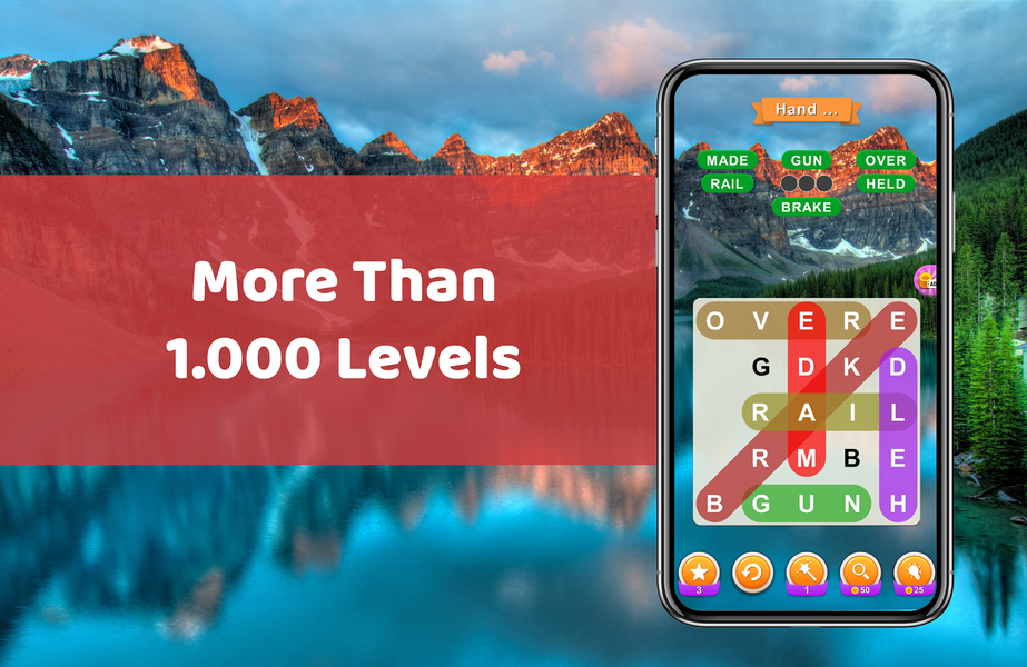 AZWORD Word Search - Gameplay image of android game