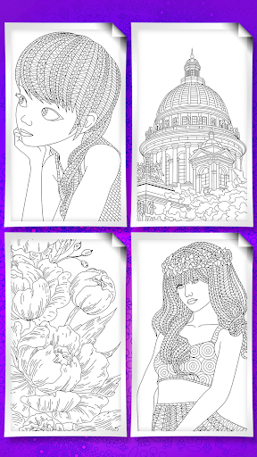 Coloring book for adults - عکس برنامه موبایلی اندروید