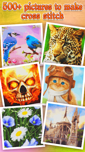 Cross stitch pixel art game - Image screenshot of android app