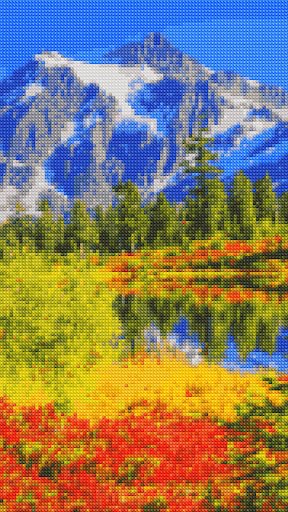 Cross stitch pixel art game - Image screenshot of android app