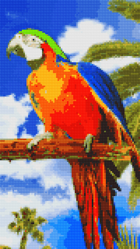 Cross stitch pixel art game - Image screenshot of android app