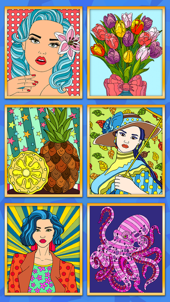 Number Coloring - relaxing app - عکس برنامه موبایلی اندروید