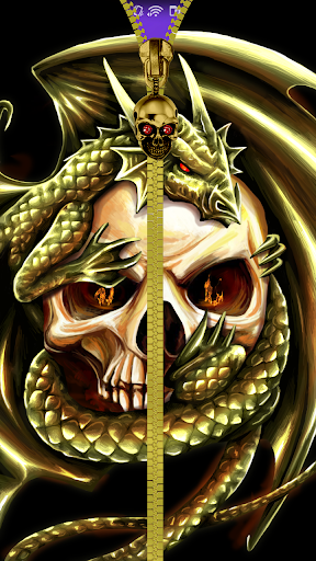 Skull lock screen. - Image screenshot of android app