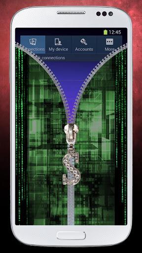 Zipper lock screen - Image screenshot of android app