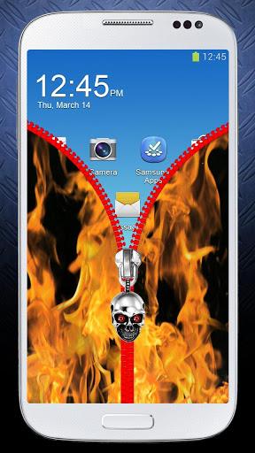 Zipper lock screen - Image screenshot of android app