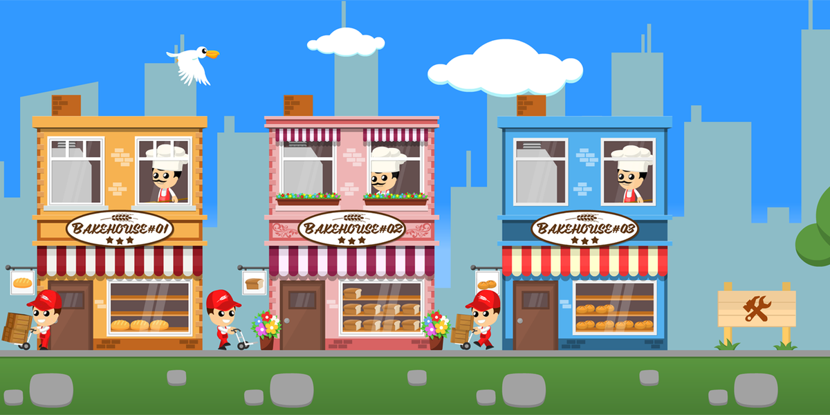 Bakehouse Tycoon - idle game - Gameplay image of android game
