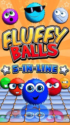 Fluffy balls – 5 in line. - Gameplay image of android game