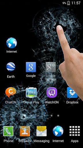 Broken Glass live wallpaper & - عکس برنامه موبایلی اندروید