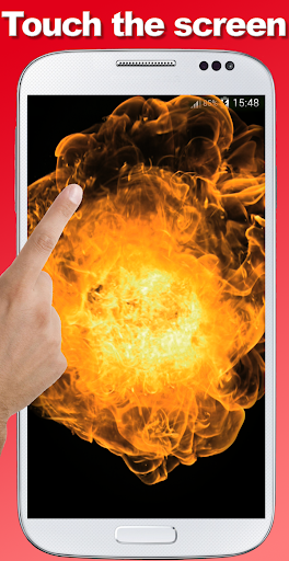 Fire screen simulator - Image screenshot of android app