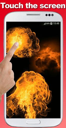 Fire screen simulator - Image screenshot of android app