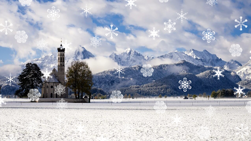 Winter and snowfall - Image screenshot of android app