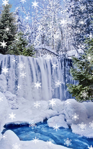 Winter and snowfall - Image screenshot of android app