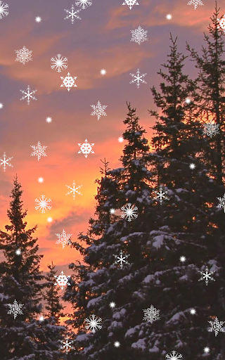 Winter and snowfall - Image screenshot of android app