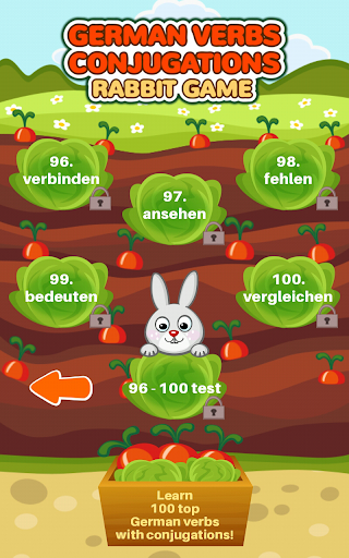 Learn German Verbs Forms: Rabbit Grammar Game - عکس بازی موبایلی اندروید