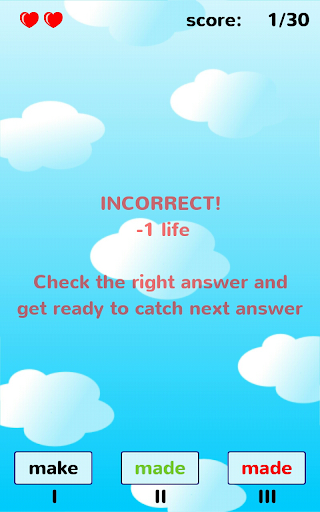 English Irregular Verbs Game - عکس برنامه موبایلی اندروید