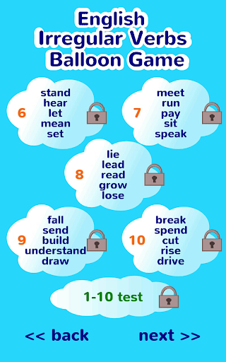 English Irregular Verbs Game - عکس برنامه موبایلی اندروید