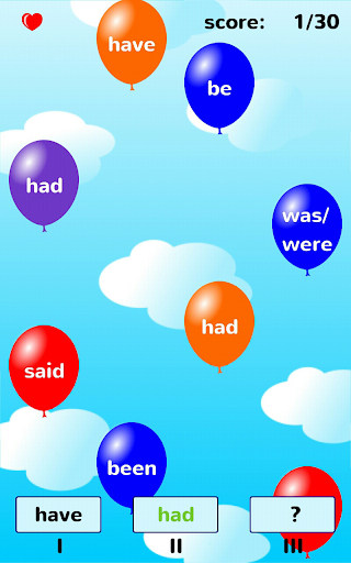 English Irregular Verbs Game - عکس برنامه موبایلی اندروید