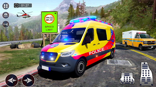 Us Police Van Chasing Simulator: Car Driving 3D - Image screenshot of android app