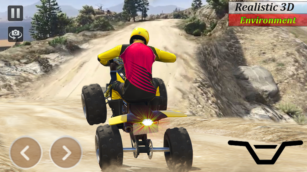 Real Quad Bike Racing Game - Gameplay image of android game