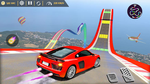 Ramp Car Stunts: Racing Game - Gameplay image of android game