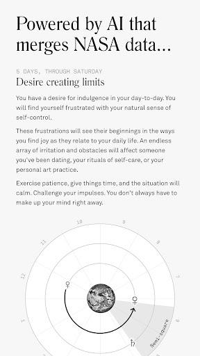 Co–Star Personalized Astrology - Image screenshot of android app
