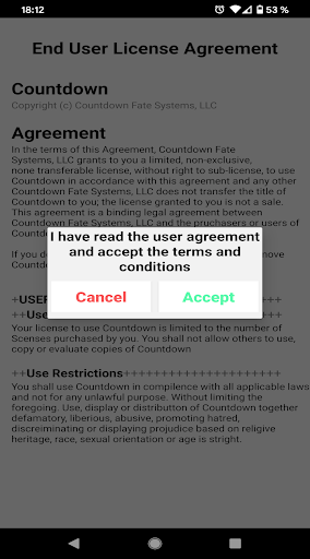 Countdown App - Todeszeit Uhr *Spaß App - عکس برنامه موبایلی اندروید