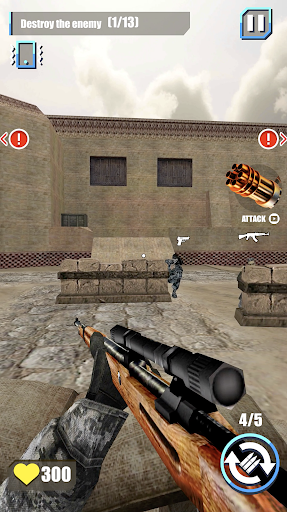 Shooting Terrorist Strike: Free FPS Shooting Games - Gameplay image of android game