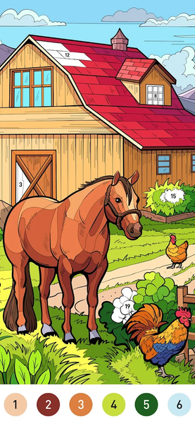 Country Farm Coloring Book - Gameplay image of android game