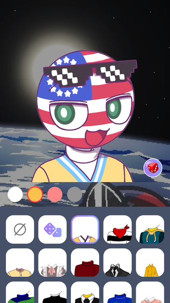 Country Ball Emoji Maker - عکس برنامه موبایلی اندروید