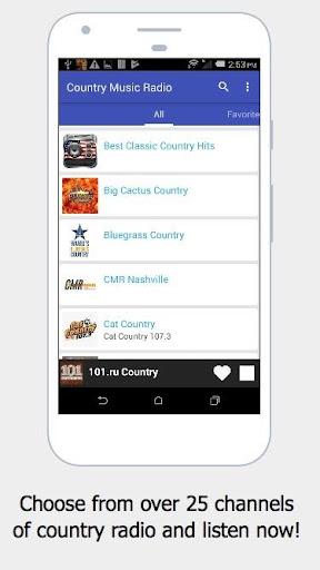 Country Music Radio Free - عکس برنامه موبایلی اندروید