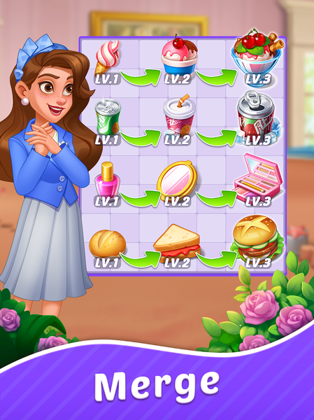 County Story: Merge & Cooking - عکس بازی موبایلی اندروید