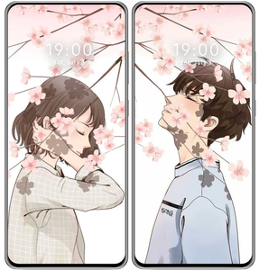 Korean anime couple Wallpapers Download