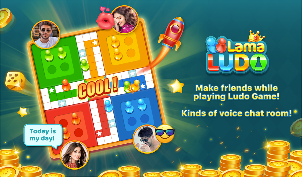 Lama Ludo-Ludo&Chatroom - عکس بازی موبایلی اندروید