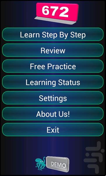۶۷۲ واژه کاربردی_دمو - عکس برنامه موبایلی اندروید