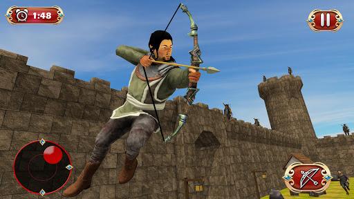 Bow Arrow Castle Defense War - Gameplay image of android game
