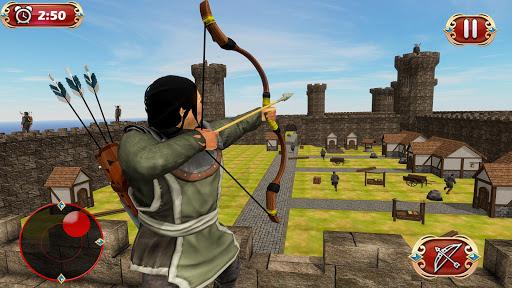 Bow Arrow Castle Defense War - Gameplay image of android game