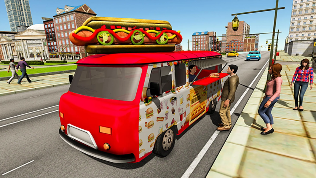 Hot Dog Delivery Food Truck - Gameplay image of android game