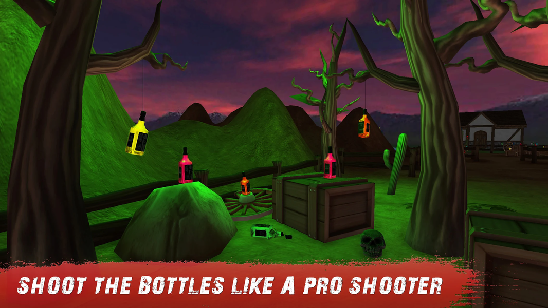 Knock Bottles Down Gun Games - عکس بازی موبایلی اندروید