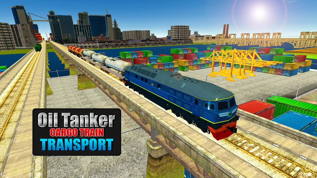 Oil Cargo Train 3D: Truck Tran - Gameplay image of android game