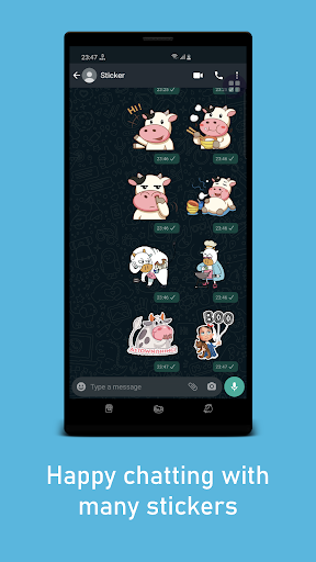 Cow WAStickerApps - عکس برنامه موبایلی اندروید