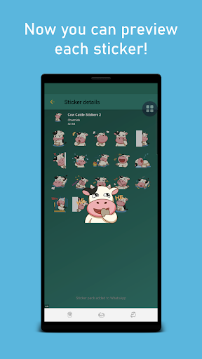 Cow WAStickerApps - عکس برنامه موبایلی اندروید