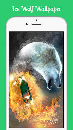 Ice Wolf Wallpaper - Image screenshot of android app